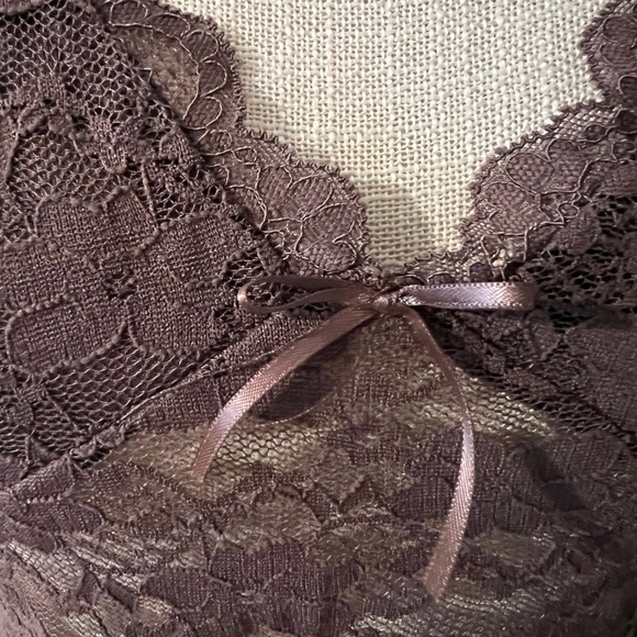 Faded Rose Brown Lace Camisole Top.Sz/L - Picture 6 of 10